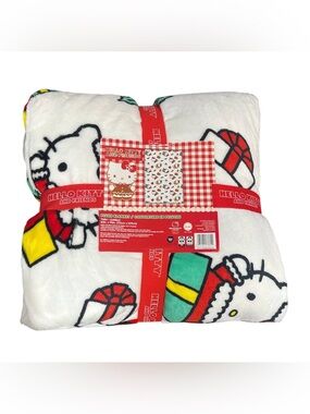 Hello Kitty Holiday Plush Throw